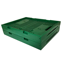 QS 400*320*215mm Production en usine grandes caisses boîte de rangement pliante pliable caisse de pliage en plastique