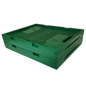 QS 400*320*215mm Factory Production Large Crates Foldable <strong>Folding</strong> Storage <strong>Box</strong> <strong>Plastic</strong> Fold Crate