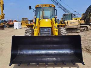 รถตักล้อยาง JCB สีเหลือง มือสอง สำหรับงานก่อสร้าง พร้อมเครื่องยนต์ ระบบไฮดรอลิก เกียร์ ปั๊ม และมอเตอร์ - Product Image 6