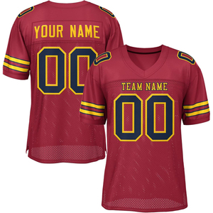 2025新设计实践廉价橄榄球球衣定制标志成人美式橄榄球球衣 - Product Image 4