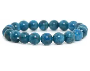 Blue Apatite Bracelet, 8mm Apatite Natural Stone Beads Bracelet Jewelry For Men Women Healing Beaded Bracelet