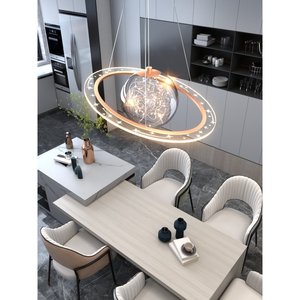 Creative Starry Sky Instagram Star Pendant <b>Light</b> for Boy's Bedroom <b>Space</b> Planet Inspired Restaurant Children's Room Chandelier - Product Image 4