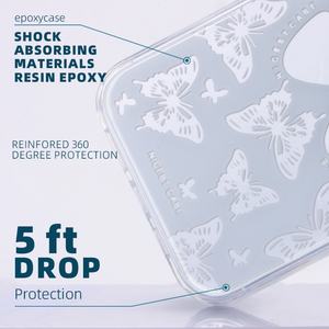 Étui de téléphone portable personnalisé avec logo imprimé, motif papillon, pour filles, pour iPhone 15 14 13 12 11 Pro Max - Product Image 4