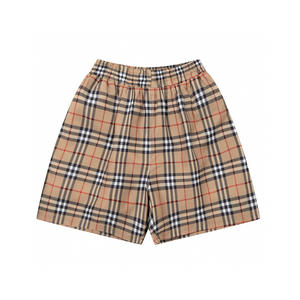 Shorts décontractés à carreaux pour hommes, style Burberry, en coton et lin, coupe ample, pour l'été, les vacances et la randonnée, <span class=keywords><strong>lot</strong></span> en gros - Product Image 4
