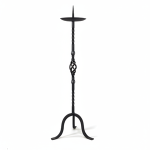 Candelabro de hierro decorativo para el hogar, soporte de vela de Metal ligero, hecho en la India, de alta calidad - Product Image 1