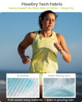 Débardeur de course personnalisé pour femme, réfléchissant et à séchage rapide, idéal pour les équipes de marathon et les marques de vêtements de sport