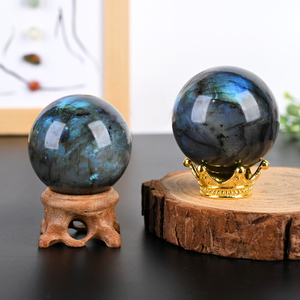 Wholesale High Quality Natural Healing <b>Crystal</b> Craft Labradorite <b>Crystal</b> <b>Ball</b> Sphere for Home Decoration - Product Image 4