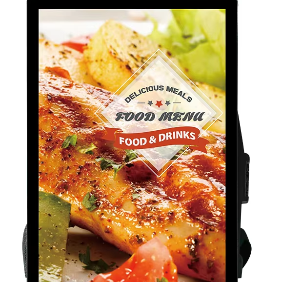 21-27 Inches Indoor Android LCD Vertical Video Digital Signage Displays Internet Advertising Backpack Billboard Featuring Human