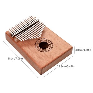 <span class=keywords><strong>Kalimba</strong></span>-Panel de palisandro de pulgar, 17 teclas, con bolsa de transporte, pegatinas, sintonizador, martillo, paño de limpieza - Product Image 4
