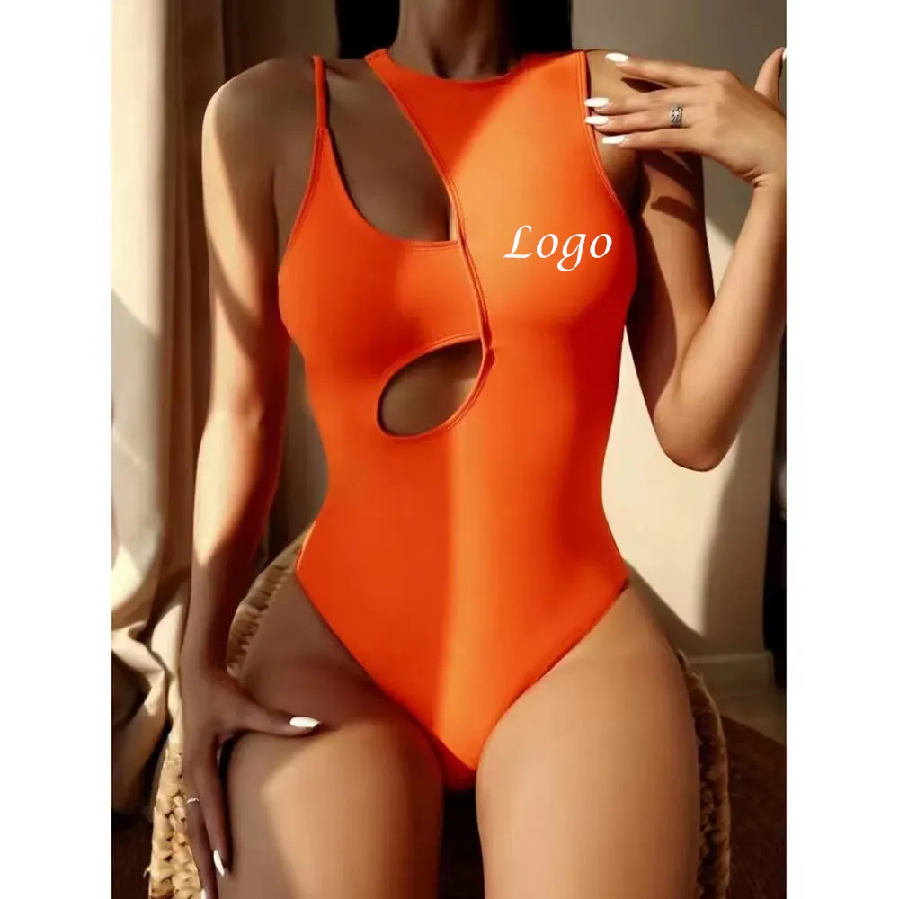 Elegant Adjustable Strap Designer Swimwear Full Body One Piece Swimming Suits UV Protection Beachwear Monokini Sexy Swimsuit