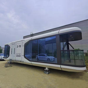 Hébergement de camping dans le désert, hôtel capsule, vue sur le soleil, chambre de luxe, structure en acier, lit triangulaire, chambre d'hôtes - Product Image 2