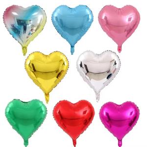 Party Heart <b>Decoration</b> <b>Balloon</b> Wholesale 18inch Mirror Love Aluminum Foil <b>Balloon</b> Children Birthday Party <b>Balloon</b> Garland - Product Image 1