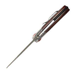 Chất Lượng Cao Tùy Chỉnh Tư Nhân Damascus Lưỡi Rèn Hạt Pommel & Gỗ Xử Lý Fusion Gấp Dao - Product Image 3
