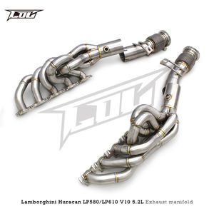 En-tête de course automatique pour Lamborghini <span class=keywords><strong>Gallardo</strong></span> LP550/LP560/LP570/LP580/LP610 V10 5.2L 2010-2014 collecteur d'échappement 304 acier inoxydable - Product Image 6