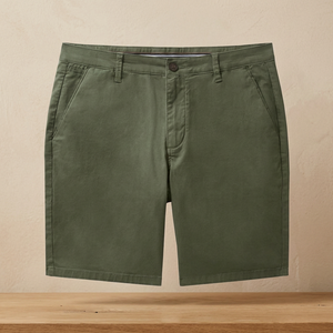Pantalones Cortos Chino de Verano para Hombre, Casuales, Elegantes, de Algodón/Spandex, Cintura Elástica Media, 4 Bolsillos, Talla Grande, Transpirables, Antiarrugas, Color Oliva - Product Image 3