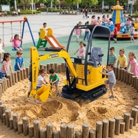 Mini-excavatrice électrique pour enfants WZD-11 VEKAIN pour jeux de maison de poupée, jeux pour enfants, manèges de parc d'attractions intérieur