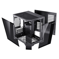 Lovingcool Nuevo diseño Computadoras de vidrio templado Carcasa Vista completa PC Gamers Case Completo Computadora de escritorio MATX Gaming Case