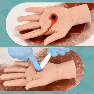 ชุดฝึกอบรมการหยุดเลือดผ่านมือ ชุดฝึกบรรจุห้ามเลือด ชุดฝึกอบรมการบาดเจ็บมือ สำหรับการฝึกควบคุมการหยุดเลือด - Product Image 3