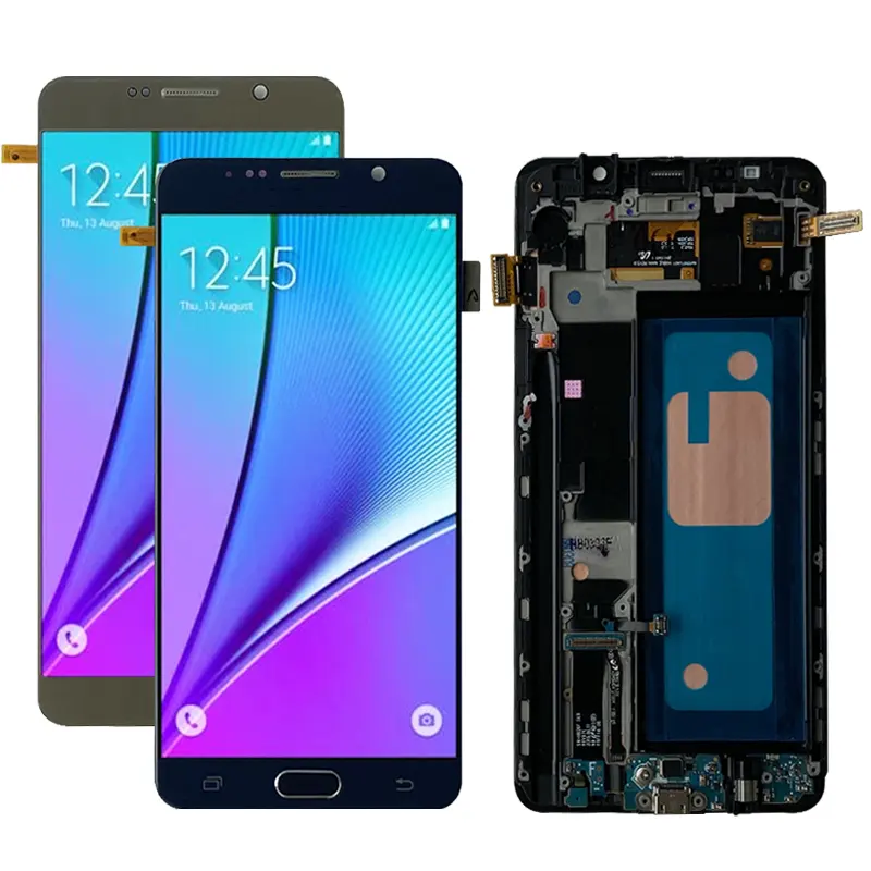 Mobiele Telefoon Lcd Voor Samsung Galaxy Note 4 5 7 8 9 10 Lcd Touch Screen Met Frame