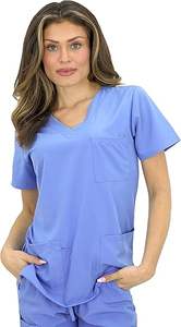 Vente en gros d'uniformes hospitaliers de costume de gommage d'infirmière médicale pantalon de jogging à manches courtes ensembles d'uniformes de gommages de figue d'infirmière - Product Image 2