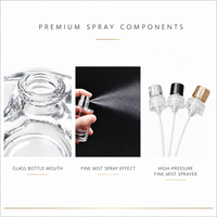 Nouveau produit 2026 : Flacons de parfum cylindriques en verre épais 100 ml – Bouteille de parfum de luxe transparente vide avec emballage boîte