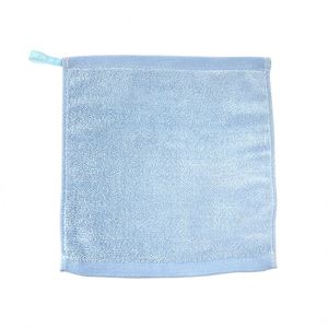 Pañuelo de algodón personalizado para niños de guardería, 25*25, de color liso, con gancho, pequeño, para limpiar la cara. - Product Image 4