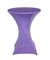 Housse de table extensible noire en spandex pour bar, mariage, fête, cocktail, pub, table ronde, ajustée et élastique, vente en gros