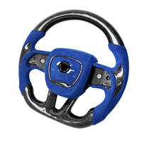 Blaues Wildleder-Wabenmuster Carbon-Faser-Lenkrad für Dodge Challenger Charger RT Durango SRT 392 JEEP