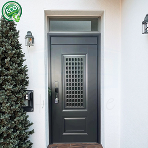 Portes d'entrée extérieures pour maisons, villas, 8 pieds, design moderne personnalisé, imperméables, insonorisées, ignifuges, antivol - Product Image 1