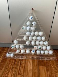 Hiện đại thân thiện với môi Acrylic kim tự tháp 45 bóng golf hiển thị trường hợp - Product Image 5