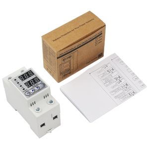 40A 63A 80A 220V 230V kép hiển thị kỹ thuật số quá áp hiện tại rechlosing AC điện áp điện quá áp bảo vệ thấp - Product Image 6