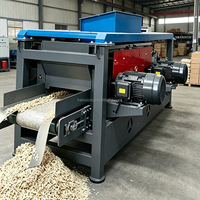 Machine à copeaux de bois haute capacité à alimentation horizontale, processeur de copeaux de bois, équipement de traitement du bois de chauffage et du bois d'œuvre