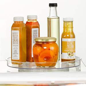 Clear Acrylic Rotating Lazy Susan Storage Turntable Containers Organizer for <b>Kitchen</b>, Cabinet, <b>Pantry</b> - Product Image 3