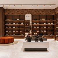 Arredamento Personalizzato per Negozio di Scarpe, Espositori per Negozi al Dettaglio, Scaffali e Armadi, Soluzione Completa per Design d'Interni