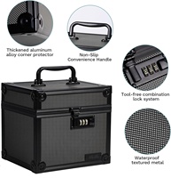 Boîte de rangement durable pour cartes gradées, étui étanche pour cartes en plaque avec fermeture à boucle (7.87"x6.69"x7.17") - OEM/ODM disponible, pour le transport de cartes sportives