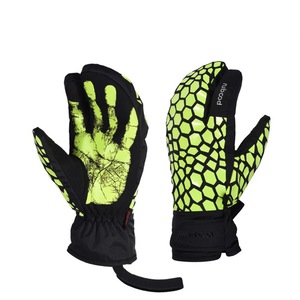 <b>Ski</b> <b>Gloves</b> Microfiber Sublimation Print Unisex Child Outdoor Downhill Skiing Touchscreen Waterproof Windproof Cold Proof - Product Image 4