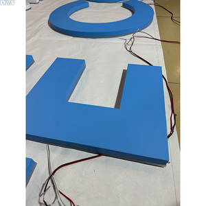 Haute qualité poli 3D blanc métal lettres extérieur grande signalisation rétro-éclairée avec peinture de voiture pour les décorations - Product Image 5