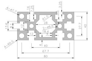 Industrial Aluminum Profile National Standard GB4080T T5 Temper <b>Bracket</b> Alloy Pipeline Automatic Fish Tank Rack Table Cutting - Product Image 3
