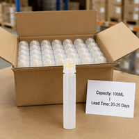 Bouteille souple vide ronde de petite taille avec bouchon à clapet pour miel, sauces, vinaigrettes et shampoing – Vente en gros