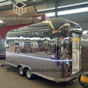 <span class=keywords><strong>Remorque</strong></span> alimentaire mobile de 4m 5m en acier inoxydable et aluminium, résistante à la rouille, <span class=keywords><strong>pour</strong></span> hot-dogs, frites et restauration rapide - Product Image 2