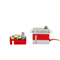 Mini servo plat haute vitesse 7mm MJ06 2.6kgf.cm couple 0.061sec/60 ° réponse CNC boîtier en aluminium pour modèles d'avion et de voiture RC