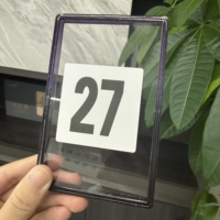 Plaque de protection transparente pour cartes gradées avec dégradé de couleurs et paillettes, en TPU 35pt, protection antichoc ACE avec panneau arrière