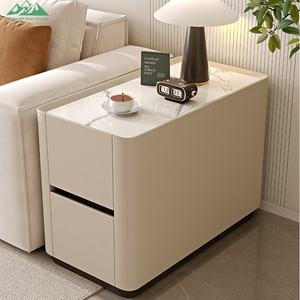 Table d'appoint mobile moderne Wayon, armoire <span class=keywords><strong>de</strong></span> rangement étroite, <span class=keywords><strong>plateau</strong></span> d'appoint pour canapé, meuble <span class=keywords><strong>de</strong></span> salon - Product Image 2