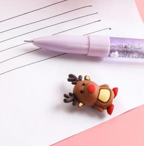 Stylo gel à paillettes liquides <span class=keywords><strong>kawaii</strong></span> mignon pour fille, stylo à bille décoratif de dessin animé, stylo à paillettes neutre, stylo à paillettes liquides, stylo à paillettes liquides - Product Image 3