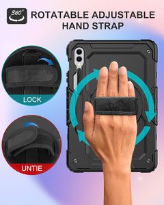 Laudtec เคสสำหรับ <span class=keywords><strong>Samsung</strong></span> <span class=keywords><strong>Galaxy</strong></span> <span class=keywords><strong>Tab</strong></span> S9FE +/S9 <span class=keywords><strong>PLUS</strong></span> พร้อมอุปกรณ์ป้องกันหน้าจอเคสป้องกันทนทานพร้อมขาตั้งแบบหมุนได้ - Product Image 3