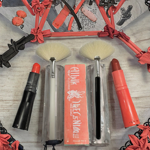 Pelo de cabra blanco <span class=keywords><strong>medio</strong></span>, tratamiento de exfoliación con ácido glicólico <span class=keywords><strong>Facial</strong></span>, aplicador de cepillo para máscara de ventilador, mango súper suave para exfoliación de la piel, uso en la cara - Product Image 2