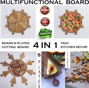 Piatti per <span class=keywords><strong>pizza</strong></span> in legno per <span class=keywords><strong>Pizza</strong></span>, formaggio, frutta, carne, torta, snack e qualsiasi cibo <span class=keywords><strong>che</strong></span> ti piace mangiare - Product Image 5