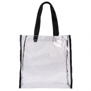 Wholesale Custom Transparent Clear PVC Tote Shopping Bag for Promotional & Business <b>Gifts</b> - Product Image 1