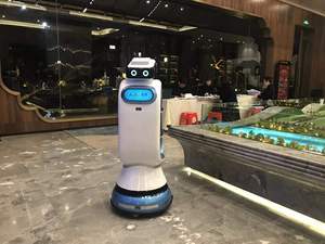 <span class=keywords><strong>Robot</strong></span> giao thức ăn giao thức ăn cho khách hàng tại nhà hàng - Product Image 3