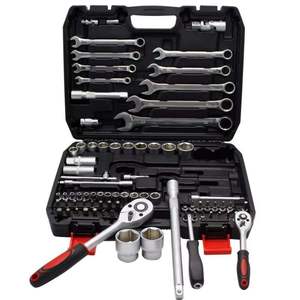 Juego de 82 Piezas de Llaves de Tubo Combinadas OEM en Estuche Rígido, Kit de Herramientas para Reparación de Automóviles, Llaves de Mano de Acero al Carbono, 1 Año de Garantía, Caja de Herramientas - Product Image 2